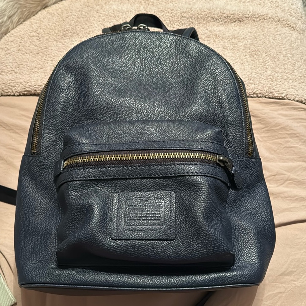 Coach navy backpack